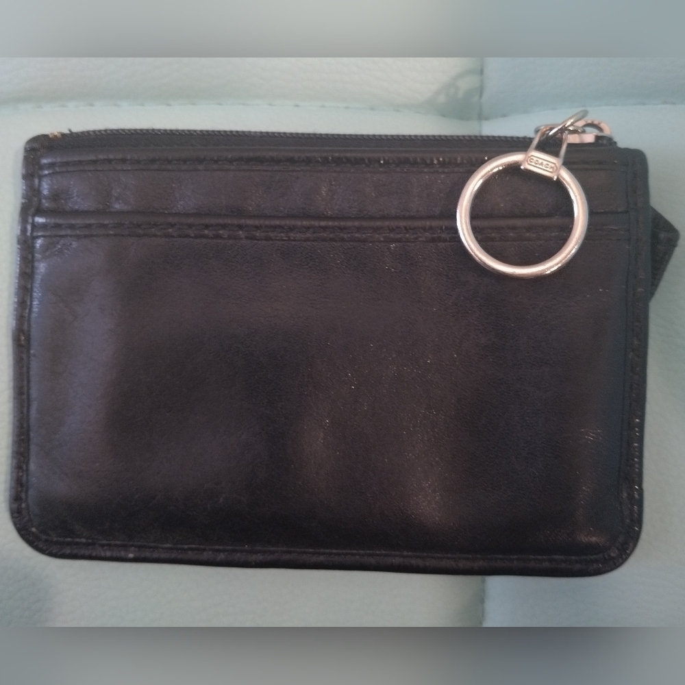 Coach Poppy Metallic Glam Signature Tote Bag & Poppy Key & Card Holder - Picture 7 of 16